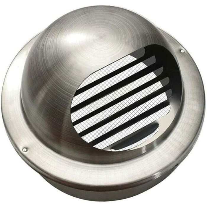 Lot De 2 Rosettes D'Aération En Acier Inoxydable 95 Mm – Ventilateur Rond Verrouillable – Bateau, Camping-car, Maison