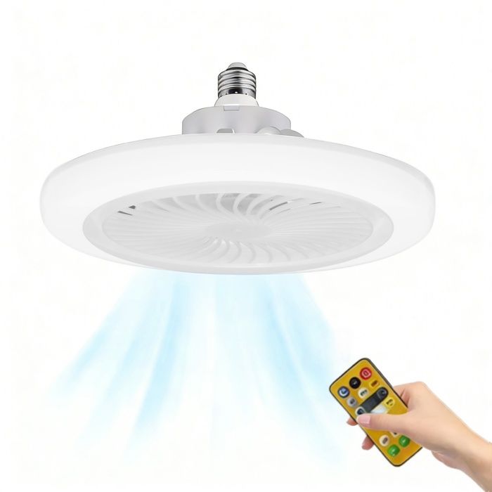 Ventilateur de Plafond Lumière Ventilateur de Plafond Électrique avec 3 Couleurs 3 Vitesses Dimmable Silencieux pour Chambre Salon - Joulli
