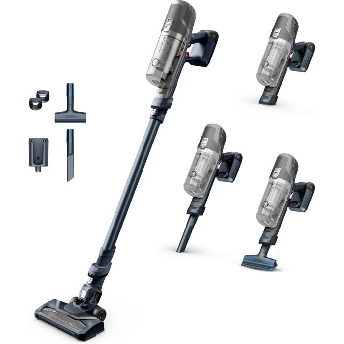 Aspirateur balai sans fil - SVATV - X-Pert6.60 - 100W - 45 minutes dautonomie - Gris - Sans fil - Bac à poussière 0.55L - Svatv