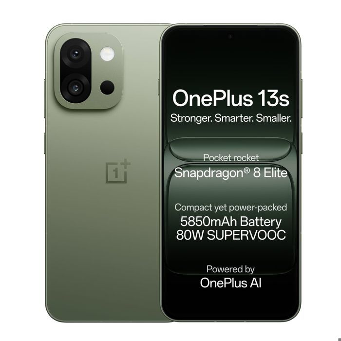 Smartphone OnePlus 13s 5G - 12Go + 512Go- Snapdragon 8 Elite - Vert - 6.32 120Hz ProXDR - 50MP Sony - 80W - Android 15