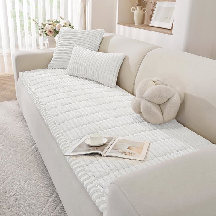 Housse de canapé dangle - LEHRING - Flanelle épaisse - Antidérapante - Anti-taches - Lavable en ma - 70x150 cm