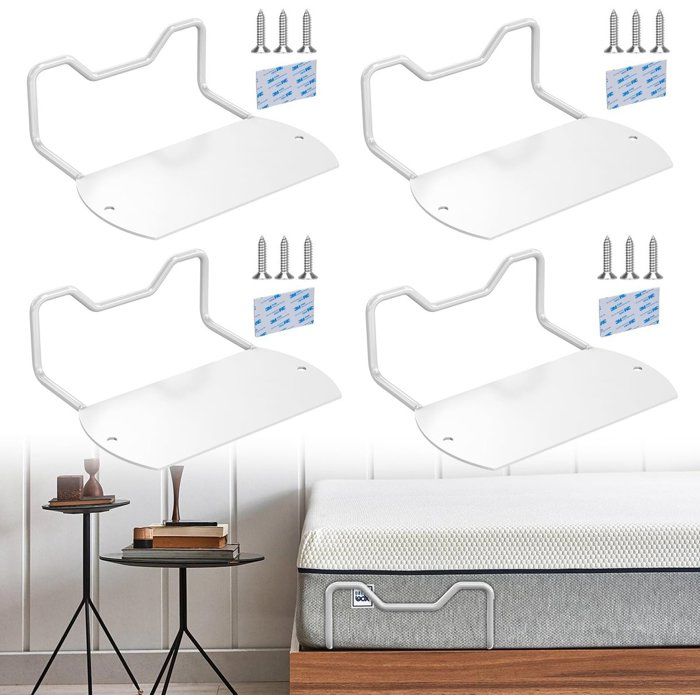 Butées Antidérapantes Pour Matelas Fixation Anti-Glissement 5 cm En L Lot De 4 Pour Cadres De Lit Bois/Métal