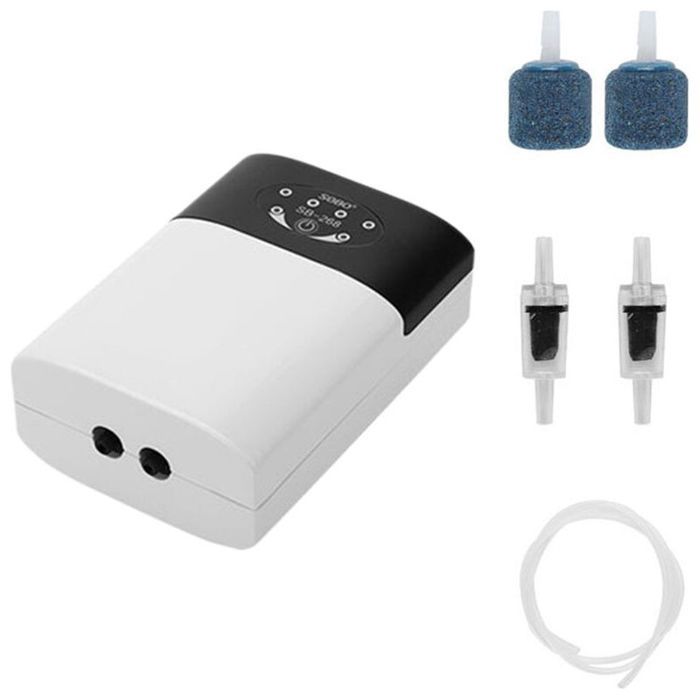 Aérateur USB rechargeable double usage pour aquarium – Pompe à oxygène SB-268
