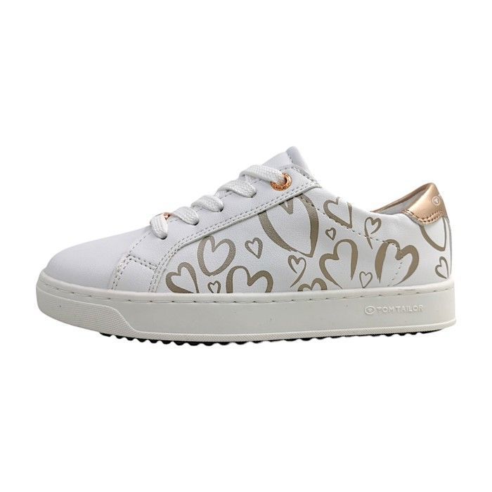 Filles Tom Tailor chaussure à lacets sportive  Autres Lacets Plat - white-rose-gold