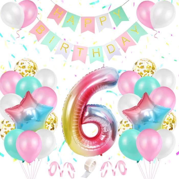 6 Ans Decoration D Anniversaire Filles Ballon Anniversaire Fille Arc En Ciel Aluminium Ballon Numero 6 Ballon 245 Cdiscount Maison 6 Ans Decoration D Anniversaire Filles Ballon Anniversaire Fille Arc En Ciel Aluminium Ballon Numero 6 Ballon 245 Cdiscount Maison