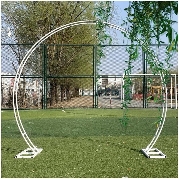Arche à Rosiers En Métal Noir 180x240cm - Support Pour Plantes Grimpantes, Jardin, Clématites, Lierre