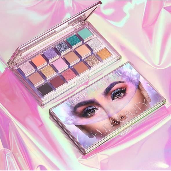 huda beauty 18 couleurs ombre a paupieres palette mat shimmer emballage de boite cadeau cdiscount au quotidien coloriage emily train