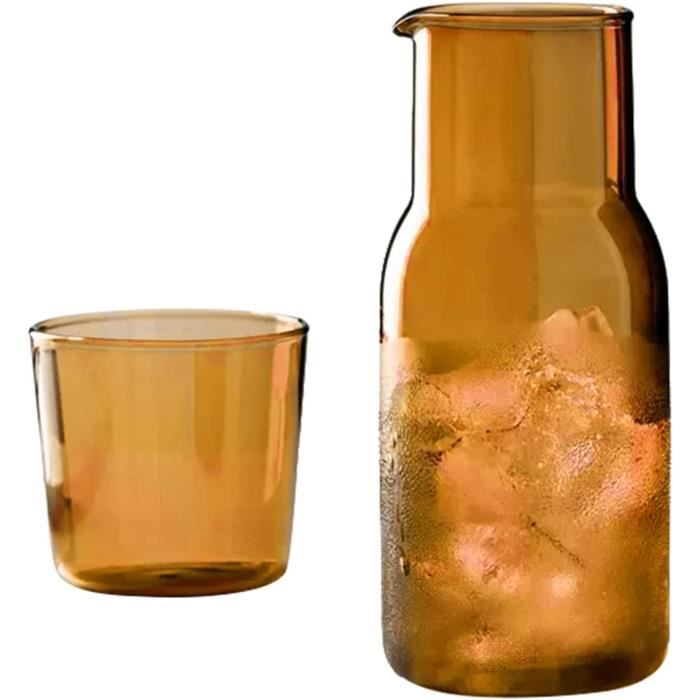 Ensemble 7 Pièces : Carafe 6 verres
