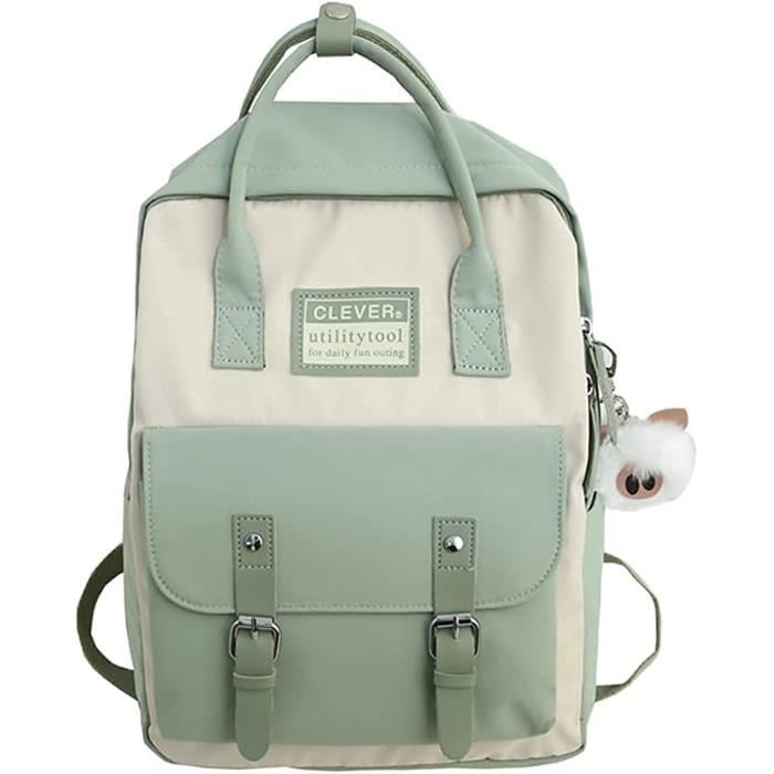 Sac à Dos Kawaii Capybara Pour Fille - Sac D'École Adolescent, Motif Chat, Rangement Spacieux