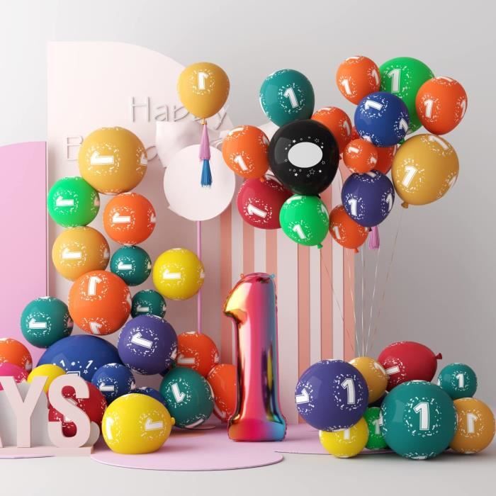 Ballon Métallique Or Géant Chiffre 1 - Coti-Jouets Kermesse, Anniversaires  et Décorations à thème