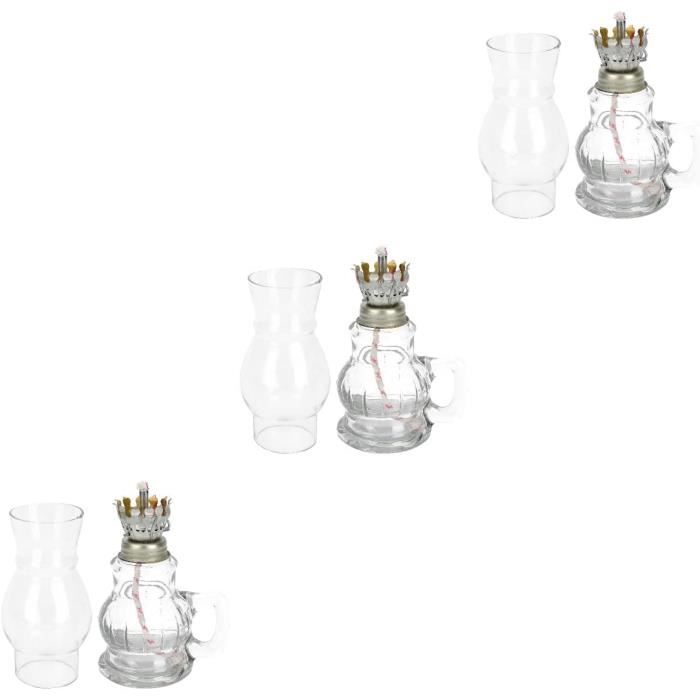 Abat-jour En Verre Pour Lampe à Pétrole - Cylindre Transparent Remplacement - Suspension Vesta