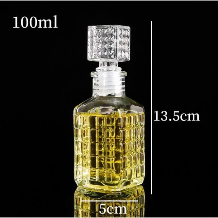 Mini Caraffe Mini carafe à whisky en verre français ou bouteille de 100ml,vin ...