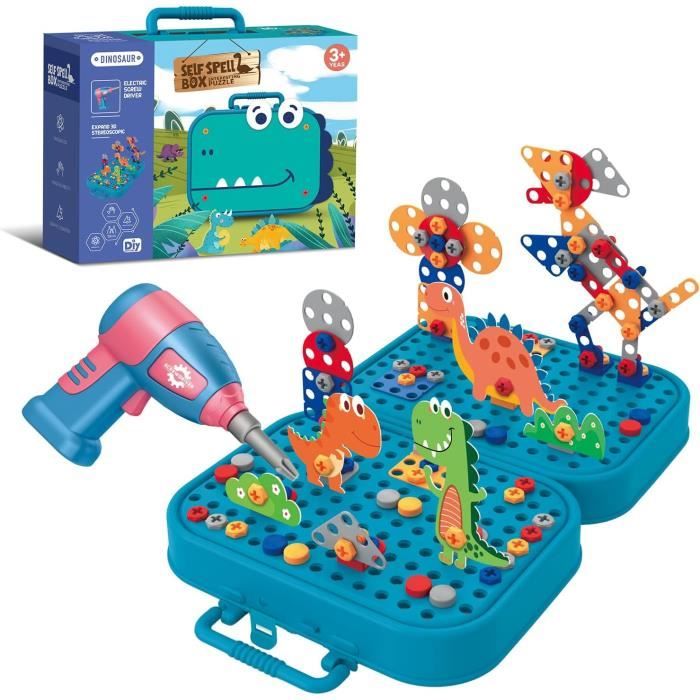 Yoptote Mosaïque Enfant Puzzle 3D Jeux de Construction Dinosaures Bricolage Éducatif 224PCS Jeux de Société Valise Garçons Filles 3-5 Ans Activité Manuelle Yoptote Mosaïque Enfant Puzzle 3D Jeux de Construction Dinosaures Bricolage Éducatif 224PCS Jeux de Société Valise Garçons Filles 3-5 Ans Activité Manuelle