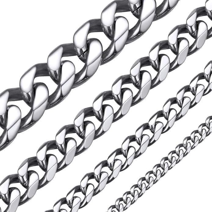 Collier Ras De Cou Chaîne D'ancre Acier Inoxydable Argenté – Longueur 39cm – Neuf Avec étiquettes