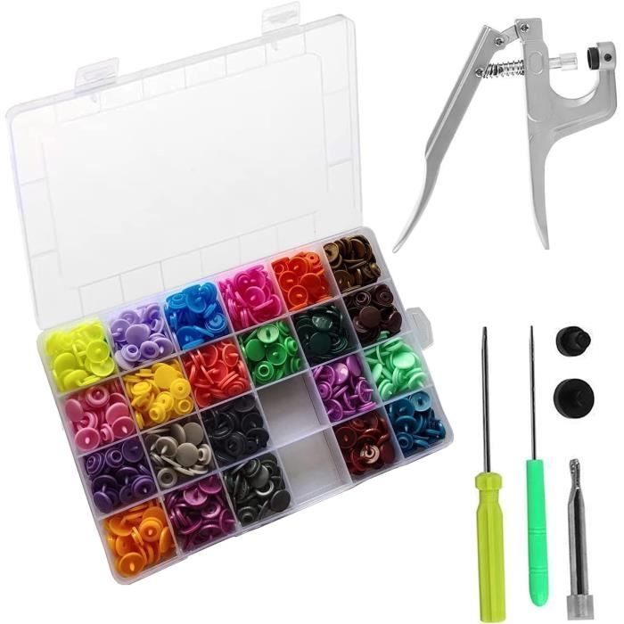 Lot De 120 Boutons Pression Pour Pince KAM T5 - Diamètre 12,4 Mm - Plastique - Neuf