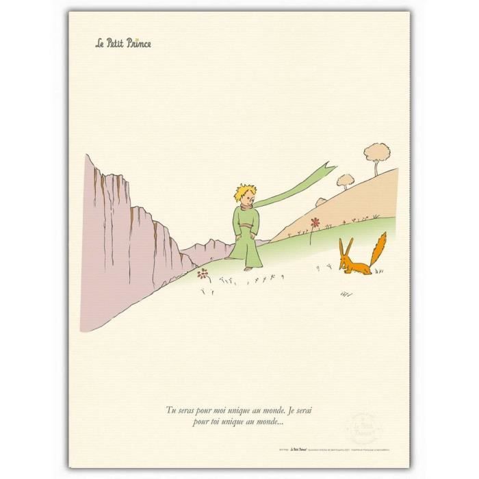 Affiche Le Petit Prince Et L'Arbre - Poster Art 30x40cm, Édition Officielle Sur Papier Vergé 220g