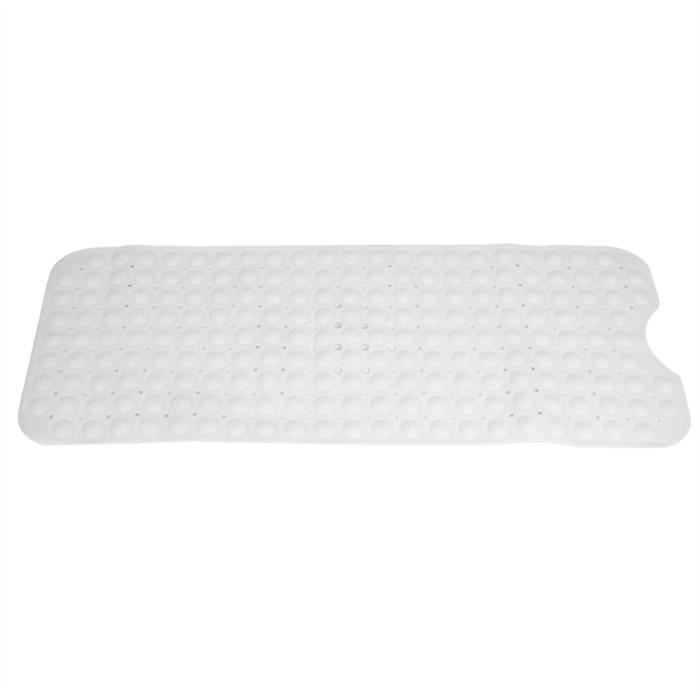 Tapis De Bain Anti Derapant En Pvc Tapis De Baignoire Anti Moisissure Resistant A La Moisissure Avec Ventouses Blanc Achat Vente Tapis De Bain Cdiscount