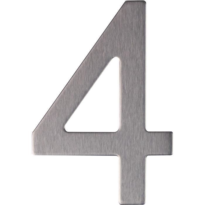 Numero de maison exterieur solaire LED Numéro de maison en acier