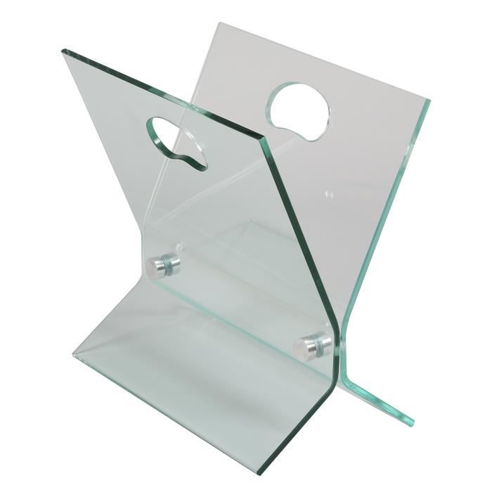 Porte Revues En Verre Trempe Design Achat Vente Porte Revue