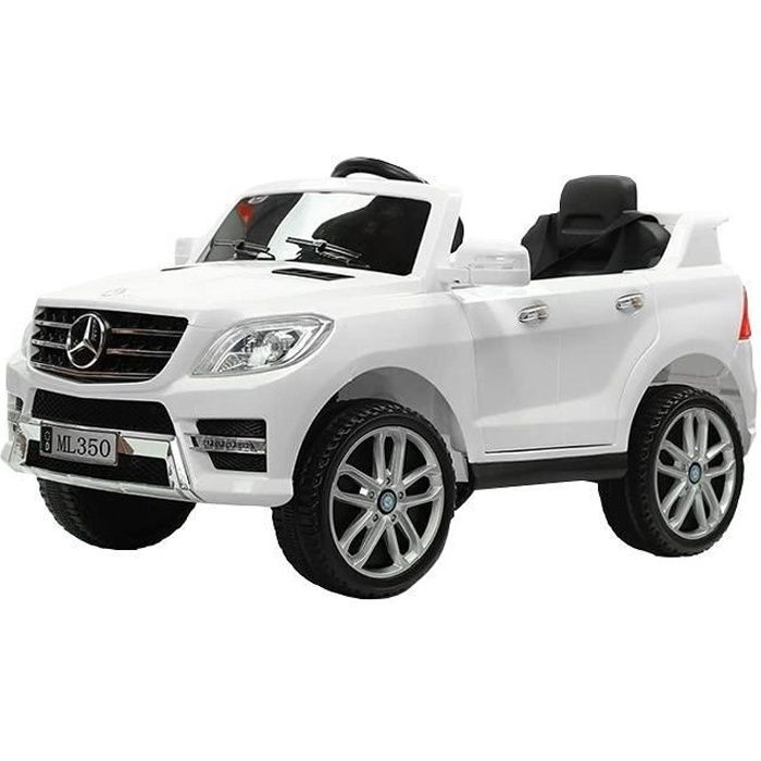 Mercedes Ml350 12 Volts Blanche Voiture Electrique Enfant 12 V Vehicule Jouet Bebe Garcon Fille Cdiscount Jeux Jouets