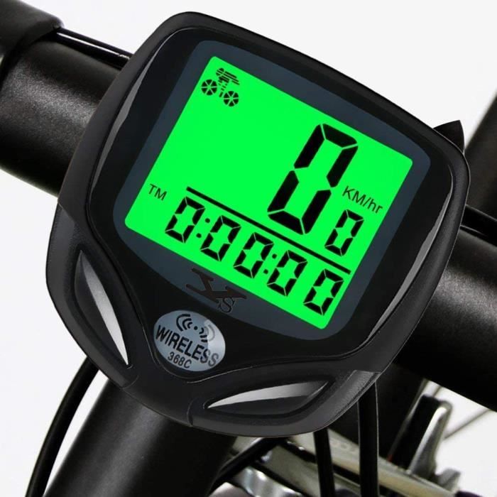 Compteur de vitesse de vélo Cycle sans fil Vélo et compteur