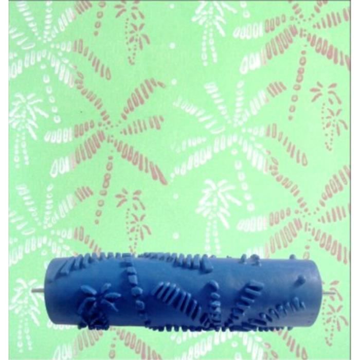 Rouleau Peinture,Rouleau De Peinture En Caoutchouc à Motif De Grain Créatif De 7 Pouces, Outils De Décoration Murale [F894056306] - Bricolage