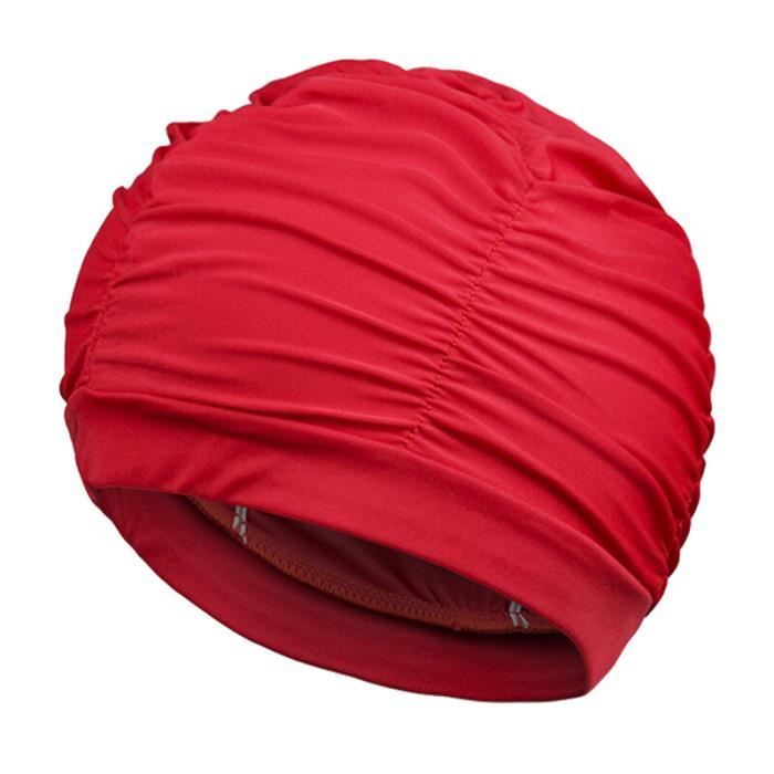 COYUN Bonnet De Bain élastique En Polyester – Grand Modèle Pour Cheveux Longs, Confortable Et Anti-pression