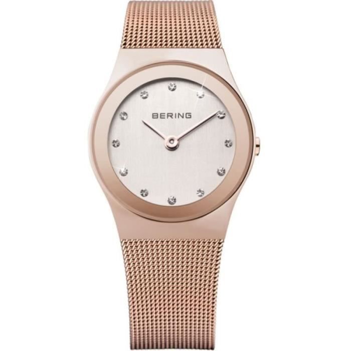 Montre bering femme discount rectangulaire