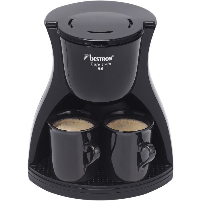 Bestron Acm8007be Cafetiere Filtre Twin 2 Tasses Arret Automatique 450w Noir Achat Vente Piece De Petite Cuisson Cdiscount