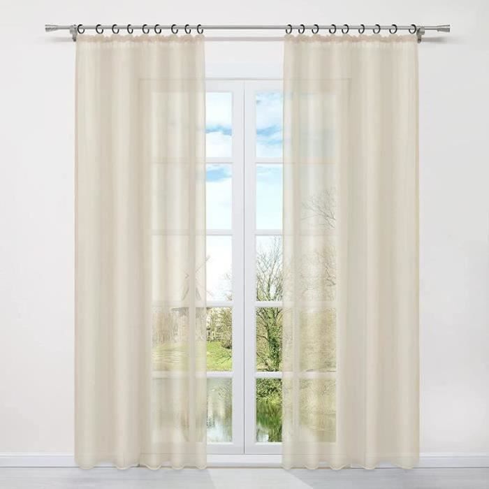 Rideau Occultant Moderne - 10 Couleurs, Tailles 145 à 250 Cm - Polyester