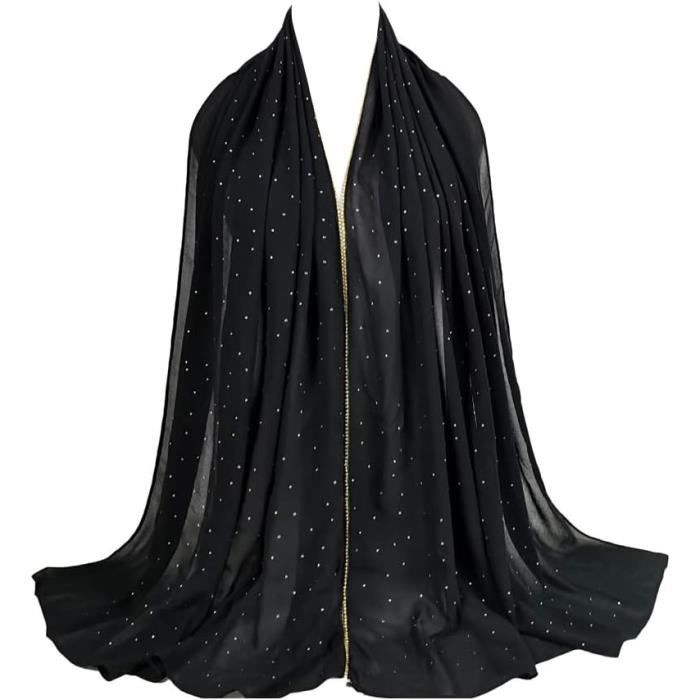 Foulard/hijab Femme 104x104 Cm - Satin Floral Multicolore - Roulé Main