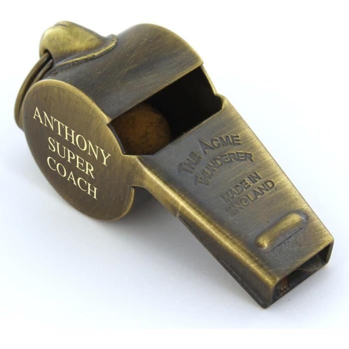 Acme Thunderer 58.5 Sifflet D'Arbitre Gravé Personnalisable Noir Mat - Foto 2