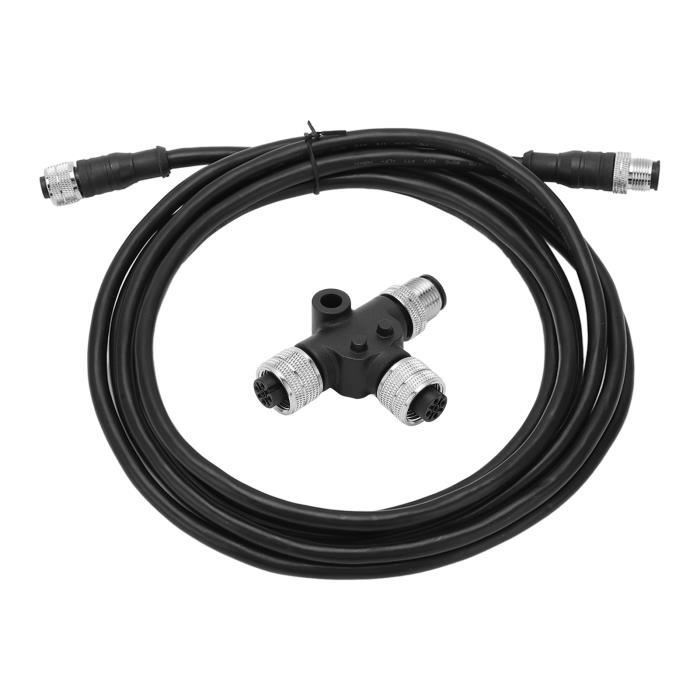 Kit De Démarrage NMEA 2000 – Câble Alimentation 1 M, Connecteurs T, étanche IP67, Pour Réseaux Marins Lowrance/Simrad