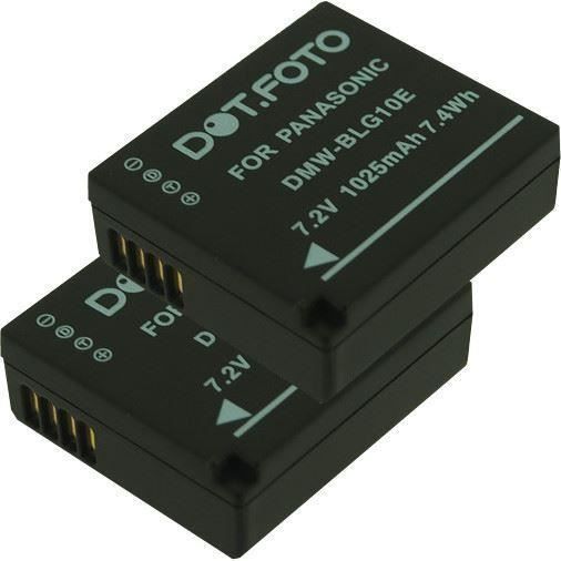 PATONA Doppio Caricabatterie USB-C Con 2 Batterie DMW-BLG10 770 MAh – Compatibile Con Panasonic Lumix E Leica, Ricarica Simultanea E Protezione Integrata