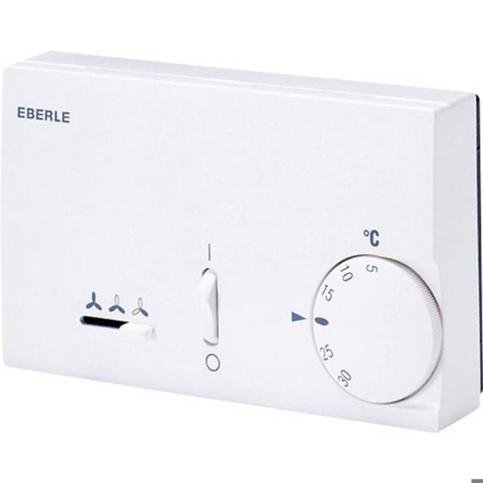 Eberle KLR-e 52722, ventilator thermostaat, 230Vac, verwarmen/koelen