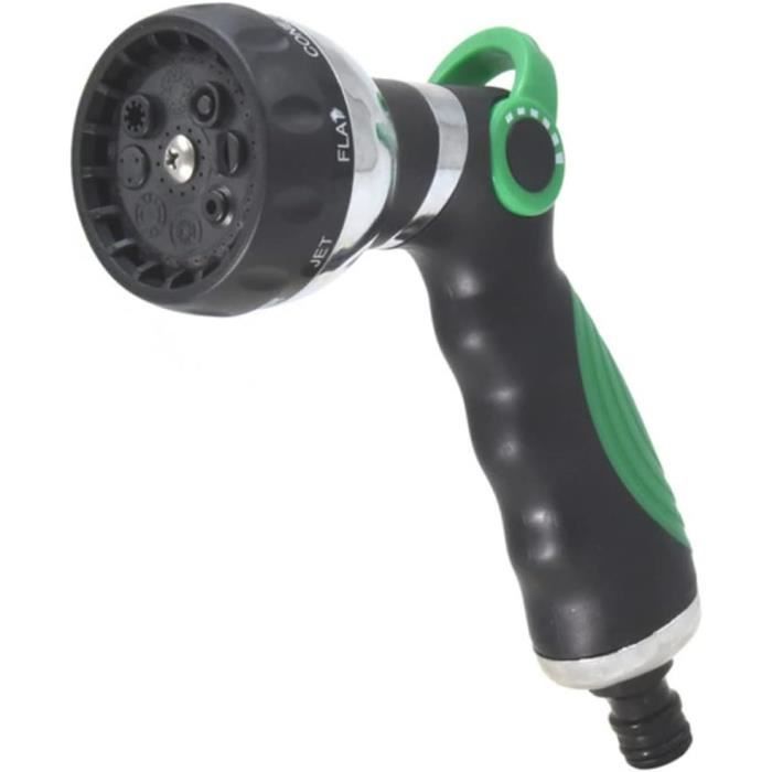 Set 2 Pièces Douchette De Jardin + Pulvérisateur - 7 Réglages De Jet - Pour Tuyau D'arrosage 1/2", Arrosage Plantes