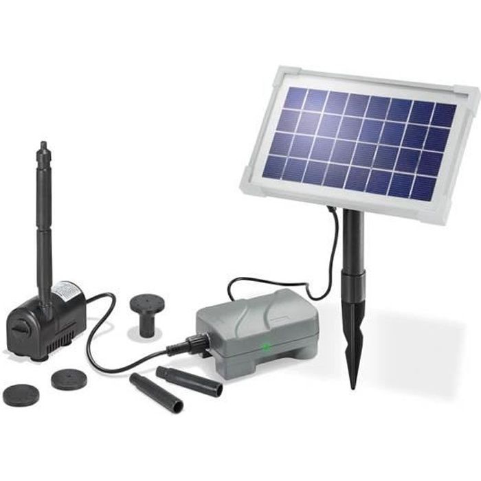 pompe solaire rimini plus batterie et module solaire 175 l h cdiscount jardin