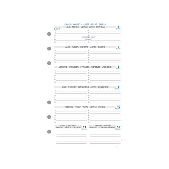 Lot Agenda Civil 2026 Lady 27 S Oberthur 1 Semaine Sur 2 Pages + 1 Stylo Stylus Touch Blumie (27 S Rouge