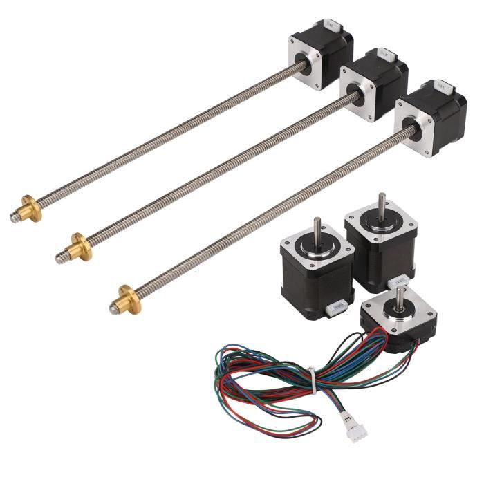 YOTINO 4 Pcs Moteur Pas à Pas Support De Montage Support Pour NEMA 17 Avec Vis M3 + Clé Allen M3