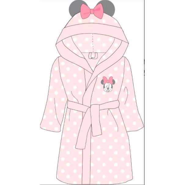 Peignoir Doux Robe De Chambre Rose Minnie Enfants Taille De 5 A