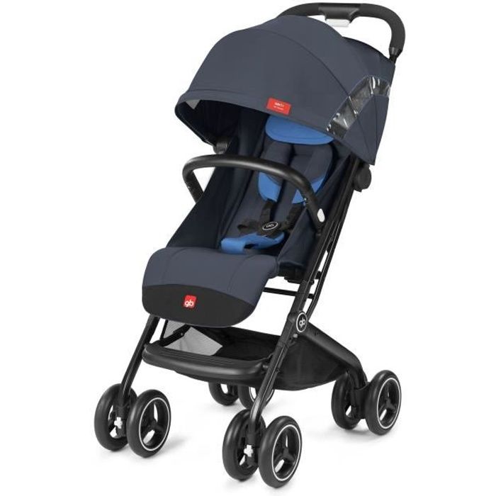 Poussette polyvalente - GB - Qbit+ All Terrain Night - Bleu - Dossier inclinable - Travel system - Large canopy