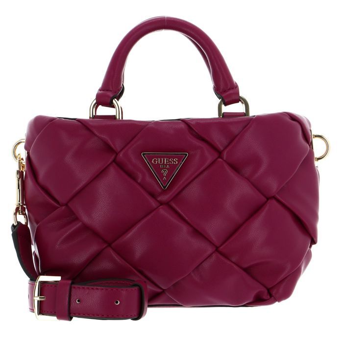 GUESS Sac a epaule bandouliere baie pour femme Zaina Mini Satchel Bag Boysenberry 237522 baie Cdiscount Bagagerie Maroquinerie