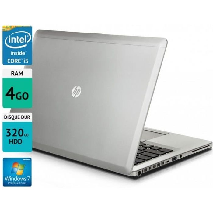 Pc portable HP Elitebook Folio 9470m 14 4GO HDD 320GO Windows 7 gris - Hewlett packard