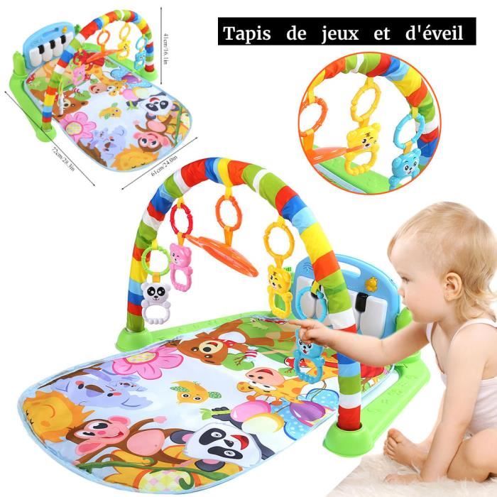 Wei 3 En 1 Tapis D Eveil Bebe De Jeux Play Piano Gym Avec Centre D Activite Cdiscount Puericulture Eveil Bebe