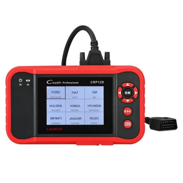 LAUNCH CRP129 Valise Diagnostic Auto OBD2 Scanner Outil de diagnostic en  FRANÇAIS pour Boîte de Vitesse Moteur ABS et SRS - Cdiscount Auto