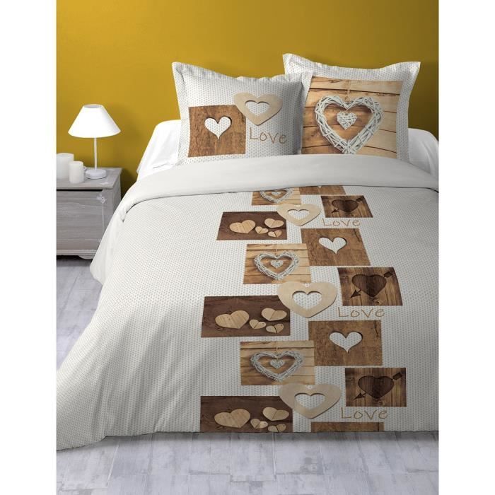 Housse De Couette 190x220 + 2 Taies - Motif PUCCA, 100% Coton, Lavable Machine