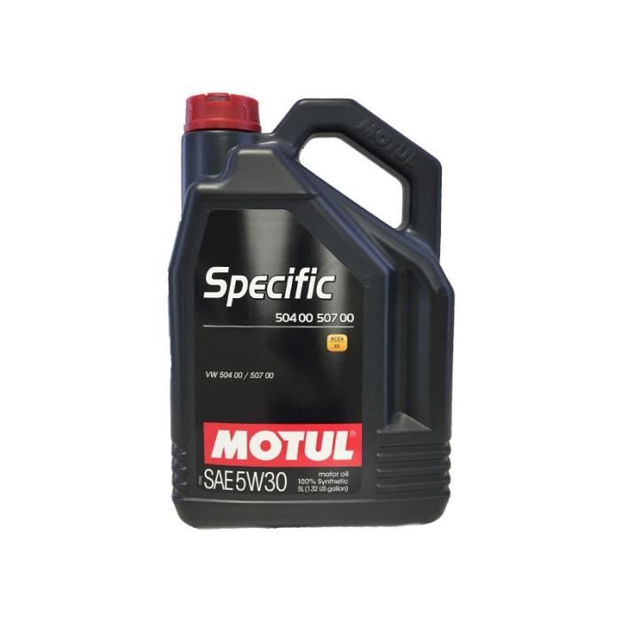 Huile Motul 100% Synthese Volkswagen 5w30 5L - Cdiscount Auto