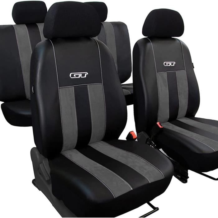 Housse De Siège Voiture 5 Places Universelle Pour MG EH/EHS PHEV 2018-2024 - Cuir PU Imperméable, Noir Et Rouge - 1