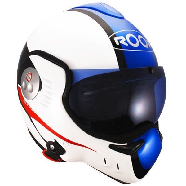 Casque Roof Boxer V8 Suzuka Blanc Bleu Achat Vente Casque Moto Scooter Casque Roof Boxer V8 Suzuka Blanc Bleu Cdiscount