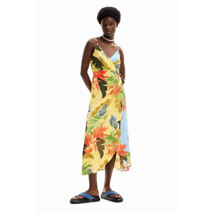 Robe portefeuille femme Desigual Tropical Leaves